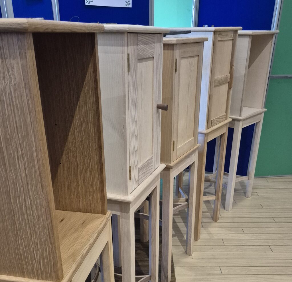 Brinsbury College inaugural craft showcase featuring joinery, blacksmithing and woodmachining students