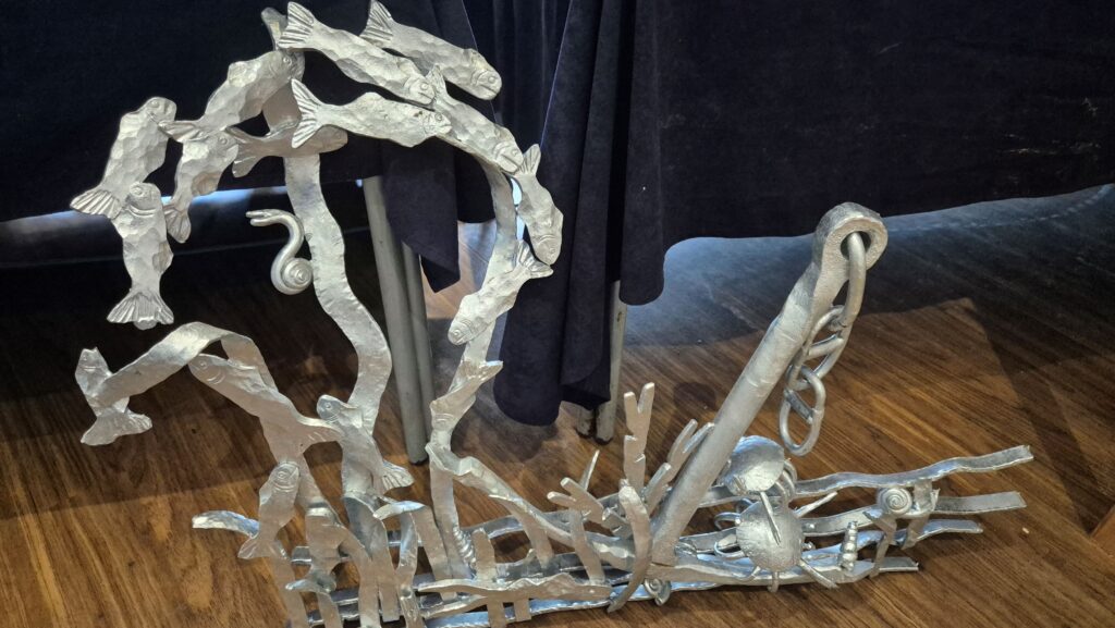 Brinsbury College inaugural craft showcase featuring joinery, blacksmithing and woodmachining students